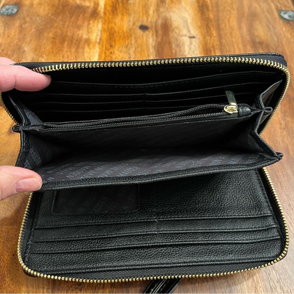 Steve Madden black alligator skin look wallet - Picture 3 of 8